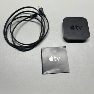 Apple TV A1427 (3rd Generation) Media Streamer with Power Cord and Setup Guide